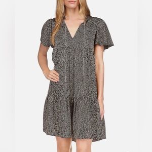 Michael Kors Printed Chain Babydoll Dress
